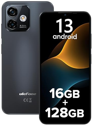 Ulefone Note 16 Pro Telephone Portable Pas Cher 50MP+8MP 16Go+128Go/TF-256Go 4400mAh Smartphone Pas Cher 6.52 Android Smartphone Débloqué 4G Dual SIM GPS/OTG/Face ID/Fingerprint 2 Ans Garantie Noir