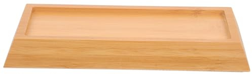 SECFOU Bamboo Wooden Sharpening Stone Holder Rectangular Whetstone Base for Knife Sharpening Home Whetstone Holder Non-Slip Sharpening Accessory 8.27 X 3.54 X 0.98 in
