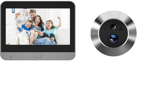HpLive Digitaler Türspion, Türspion Kamera Mit 4,3 Zoll Farb-LCD-Monitor Und 1080P Weitwinkelobjektiv, PIR Bewegungssensor, Nachtsicht