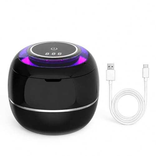 Lyra Officie Dentaclean Nettoyeur Ultrasonique Pour Dentier Bijoux Lunettes Gouttières Et Petits Objets (Noir)