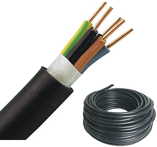 NYY-J Erdkabel 5x1,5qmm 25m Ring Starkstromkabel mit Schutzleiter