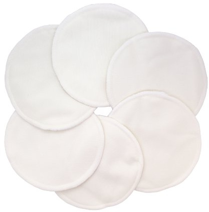 Ana Wiz, waschbare, natürliche BH-Schutzpads aus natürlichem Bambus, Beige, Größe: 6 Stück