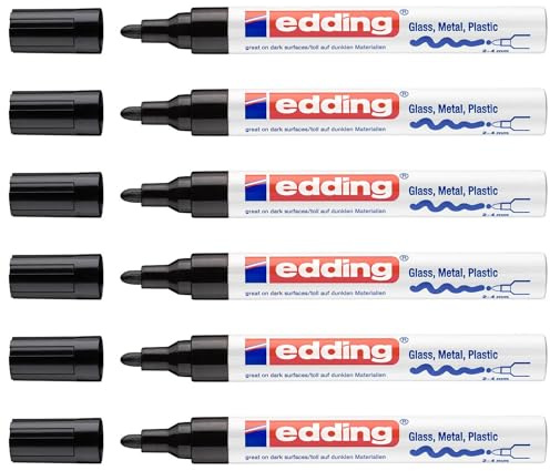 Edding Lackmarker 750 6er spapack svart