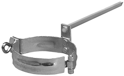 Rohrschellen mit 140 mm Einschlagstift verzinkt für Regenrohre in den Größen 60, 76, 80, 87 und 100 mm (80 mm)