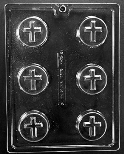 Grandmama's Goodies R073 Cross Cookie Chocolate Candy Soap Mold with Exclusive Molding Instructions