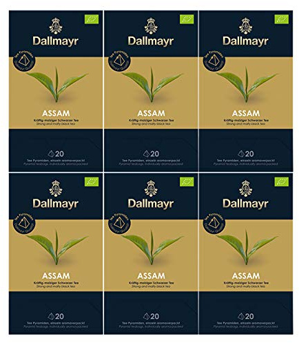 Dallmayr Teepyramide Assam BOP Bio, 6er Pack (6 x 50 g)