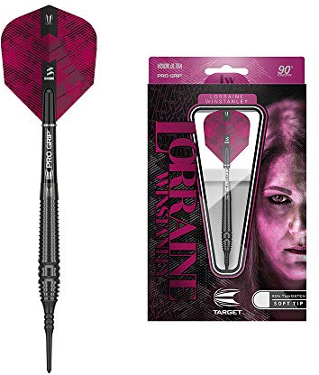 Target Darts Soft Tip Dartpfeile, Schwarz, 18 G