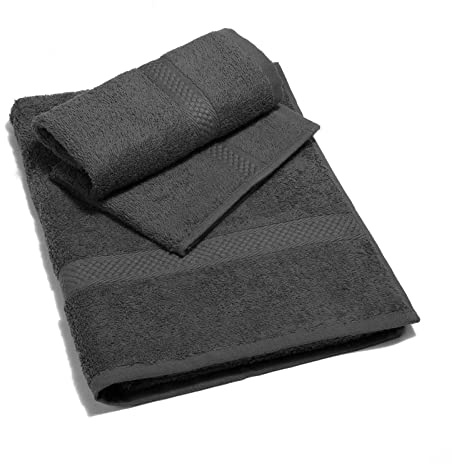 Caleffi – Juego de Toallas Baño 100% Algodón – Set 2 Piezas: 1 Toalla Lavabo 50x100 cm + 1 Toalla Invitado 40x60 cm – Suaves, Absorbentes y Lavables - Toallas Baño Completo - Ducha