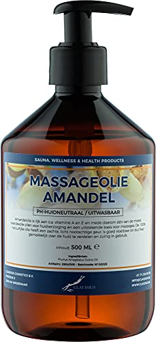 Massageöl Mandelöl - 100% natürlich - 500ml mit Pumpe