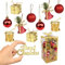 Yisscen Bolas de Navidad Rojo Dorado, 32 Piezas Adornos de Bolas de Arbol de Navidad Inastillables Adornos de Navidad Brillantes, para Navidad, Fiestas en el Hogar, Bodas, Decoración de Fiestas