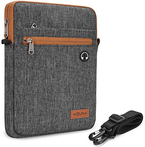 KIZUNA Tablet Tasche 10 Zoll Für iPad Pro M2 & M1, iPad A14, iPad Air 5 2022, Surface Go 3, Samsung, Lenovo - Laptop Hülle Sleeve, Braun