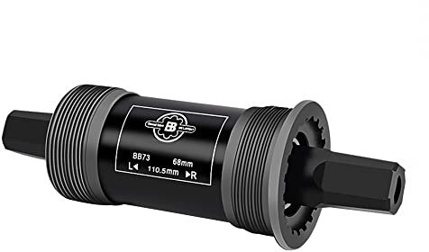 DONGKER Rodamiento interior para bicicleta de 68 mm para bielas cuadradas cónicas, 110,5/113/116/118/120/122,5/124/126 mm