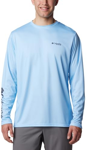 Columbia Terminal Tackle PFG fenor och ränder långärmad T-shirt, Segel/fenor och ränder, XXL