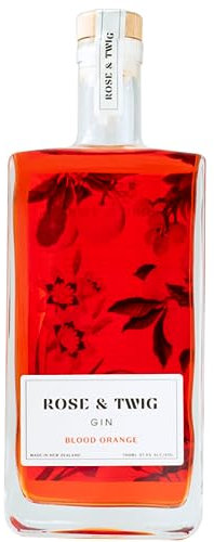 Rose & Twig Blood Orange Gin, 700ml 37.5% ABV, Hand Crafted in New Zealand