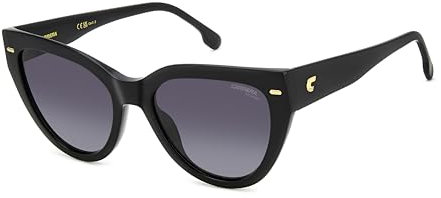 Carrera Occhiali da Sole 3017/S BLACK/GREY SHADED POLARIZED 55/19/140 donna