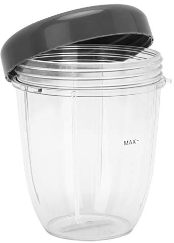 Biitfuu Kit de Bol Mélangeur 32OZ et 24OZ avec Couvercle pour Nutri 900W (Petite Tasse 18Oz)