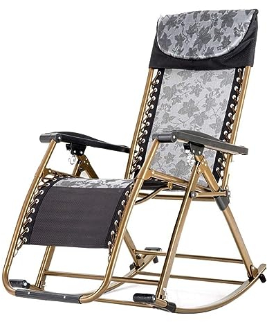 Liegestuhl Liegestuhl Garten Terrassen-Liegestuhl, Garten-Sonnen-Relaxer, Schaukelstuhl, Ergonomisches Design Für Büro, Strand, Camping, Freizeit Gartenliege Gartenstuhl(B)