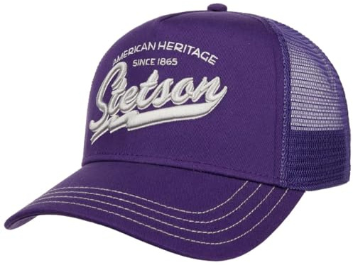 Stetson Wild Life Since 1865 Casquette Trucker Baseball Snapback Coton Unisexe Toutes Saisons