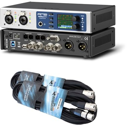 RME Madiface XT II Interface audio USB haut de gamme avec 2 câbles XLR Keepdrum