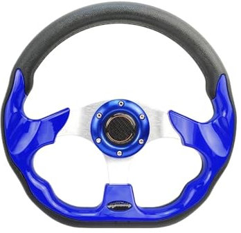 Auto Lenkrad Universales Sportlenkrad Für Autos Racing Typ 13 Zoll 320 Mm Modifiziertes Auto Styling(BLAU-1)