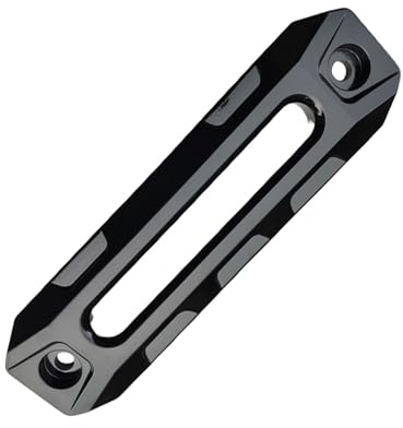 Lightweight 10inch Aluminum Winch Fairlead for Muddy Sandy Conditions Offroads Vehicle with Synthetic Rope 8000-15000LBs Billet Aluminum Hawse Fairlead
