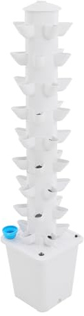 XIAYUHE Hydroponic System 45-Pod Hydroponics Tower, kit di coltivazione idroponica, indicatore del livello dell'acqua, 10 l, tecnologia del circuito dell'acqua, altezza di mandata 300 cm, portata 240