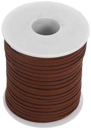 DIYEAH Cuerda De Gamuza Sintética Trenzada Cordón Plano De Cuero Sintético Para Pulseras Collares Manualidades De Obsequio De Fiesta Diy Flores