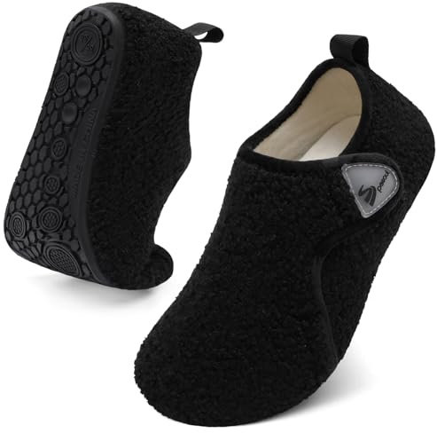 Spesoul Indoor Slippers for Women Men Adjustable House Slippers Cozy Diabetic Shoes Slip On Slipper Socks for Home Bedroom Office Hotel 7.5-8.5 Women/6-7 Men