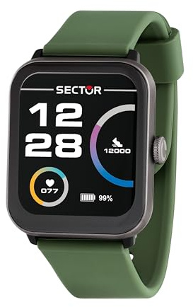 Sector No Limits Smartwatch Uomo, Digitale, 37 mm, Collezione S-08, Silicone, Idee Regalo