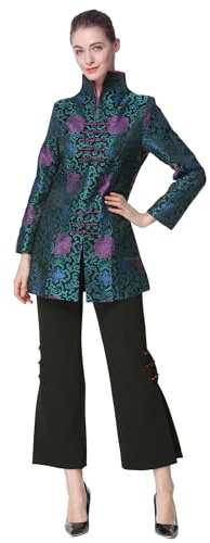 Bitablue Women's Traditional Chinese Brocade Standup Collar Tang Suit Jacket (XX-Large)