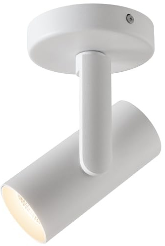 Opulux 12W LED Monopoint Dimmable Ceiling Spotlight Indoor – 24° Focused Beam, 3000K Warm White CRI 97, Accent Lighting for Artwork, Wall Wash, Corridor – Adjustable Surface Mounted Spot Light