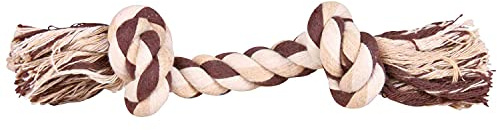 Trixie Denta Fun Seil aus reiner Baumwolle zum Spielen mit Ihrem Hund, 22 cm, 1 Stück