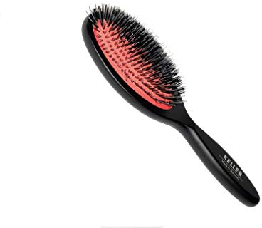 Keller Pneumassagebürste schwarz/rot 12-reihig