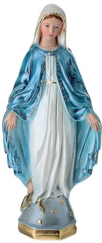 Holyart Statua Madonna Miracolosa 50 cm in gesso madreperlato