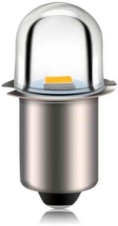 Ruiandsion Upgrade Ampoule de lampe de poche LED 4.5V P13.5S Prise de base Blanc chaud Ampoules LED de remplacement pour lampes de torche de lampe de poche de phare, sans polarité (lot de 10)