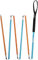 LACD Unisex – Erwachsene Avalanche Probe Express Evo Schneesonden, Blau-Orange, 240