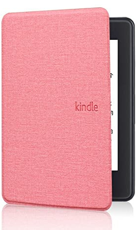 XYFCJK Kindle Soft Stoffhülle – Kindle (10. Generation) 2019 Und Paperwhite 4 (10. Generation) 2018 Anti-Drop Smart Cover Mit Auto Sleep Wake-Funktion, E-Reader-Zubehör, Pink, Für Pq94Wif