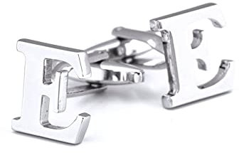 Manschettenknöpfe Herren, Manschettenknöpfe Buchstaben Silber Versilbert Cufflinks Buchstabe E Schmuck Geschenk