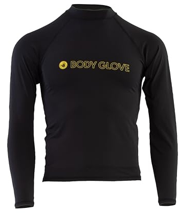 Body Glove Men's Rash Guard - UPF 50+ Quick Dry Fitted Long Sleeve Swim Shirt (S-XXL), Size Medium, Green