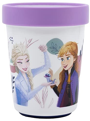 Stor HOCHWERTIGER ZWEIFARBIGER RUTSCHFESTER BECHER 260 ML | FROZEN TRUST THE JOURNEY