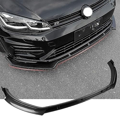 GENMAIBIGAO Auto Frontlippe Frontspoiler für Golf 7/7.5 Mk7 GTI GTD 7R 2014-2019,Auto Frontstoßstange Splitter Lip Spoiler Lippensplitter