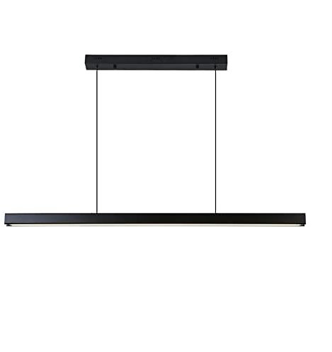 Moderne Hänge Pendelleuchten Lange Streifen-Pendelleuchte, minimalistische, lineare LED-Hängelampe, moderne Aluminium-Kronleuchter-Deckenleuchte for Kücheninsel, Büro, Esszimmer, Billardtisch Hängeleu