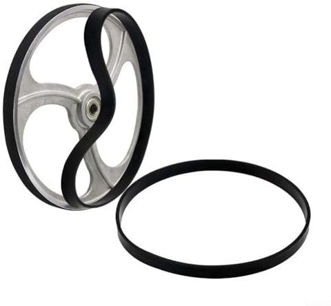 Nastro in gomma per a nastro, 2 pezzi, per la lavorazione del legno, per a nastro, rotella di scorrimento, anello in gomma per la lavorazione del legno, per 20-35 cm (per 20 cm)