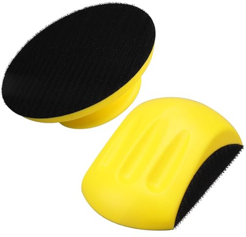 MOGRQAP 2 Stück 5 Zoll Schleifklotz Schleifblock für DIY Holzarbeit Basteln und Möbelrestaurierung Handschleifer für Schleifscheiben Handschleifblock Polier