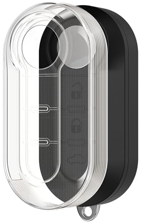 kwmobile Autoschlüssel Hülle kompatibel mit FIAT Lancia 3-Tasten Klapp Autoschlüssel - Schlüsselhülle Silikon Cover - Transparent