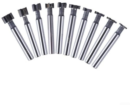 Zuverlässiger T-Nut-Fräser, geeignet zum Fräsen von Gusseisen und Aluminium (20 x 5)