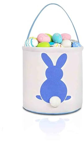 Cestino di Pasqua per bambini, Adorabile Unicorno Borse Cestini Pasquali con Manico per la Caccia alle Uova e Giochi, sacchetti per feste di Pasqua
