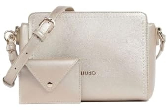 Liu Jo Jeans Borsetta a tracolla Manh con chiusura zip e charm bustina removibile Oro Oro Gold 00529
