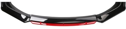 Ninisup Auto Frontspoiler für Ford Kuga MK2 2013-2020,Frontlippe Spoiler Frontspoiler Spoilerlippe Frontstoßstange Lippe Stoßfängerlippe Lip Spoiler Kinn Frontstoßstangenlippe,C-Black Red