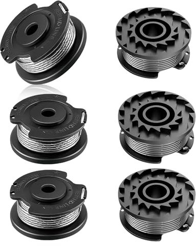 CHIHOLEN - Bobina de alambre para corte de borde compatible con F016800569/F16800385, apto para Bosch Art 23 SL/26 SL, EasyGrassCut 23/26/18/18-230/18-260/18-26,Ø1,65 mm 4,9 m (6 bobina)